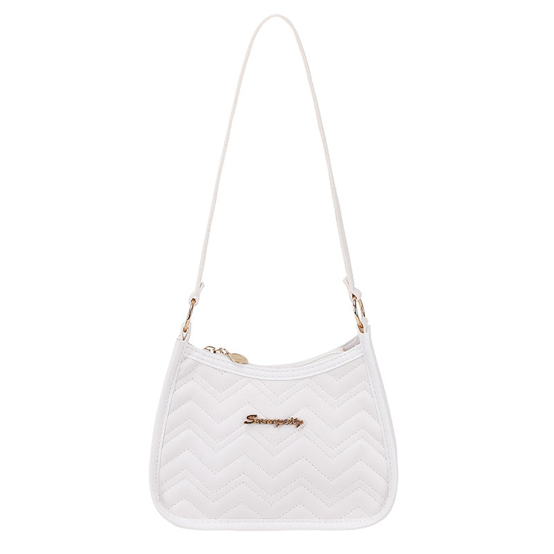 Embroidered armpit bag shoulder bag