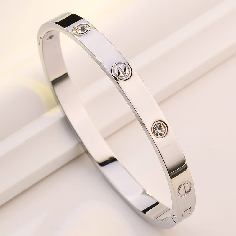 Titanium Steel Zircon Classic Boho Light-Luxury Bracelet