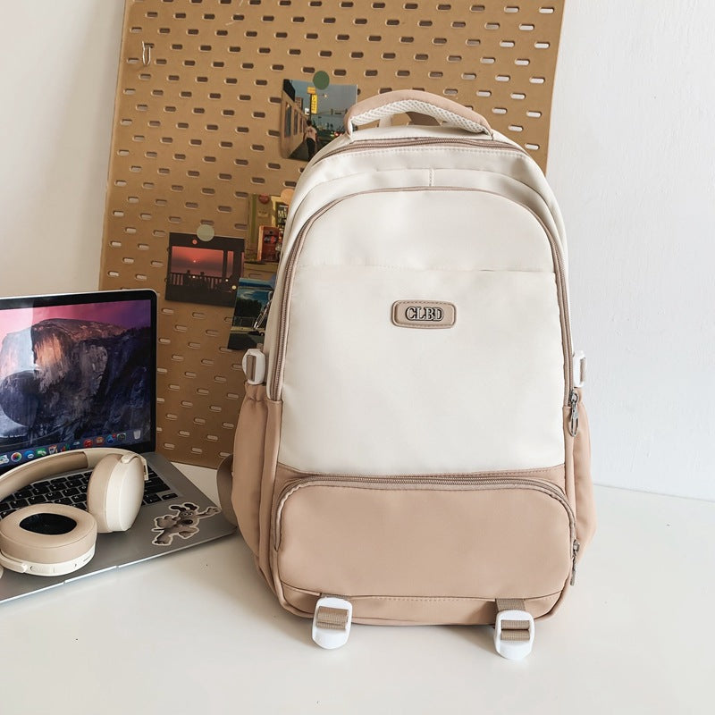 Mochila para estudiantes de campus de color liso que combina con todo