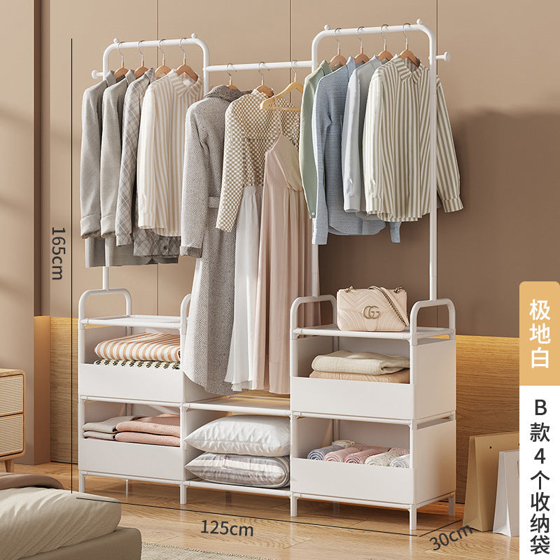 Floor Clothes Drying Rack Organizer