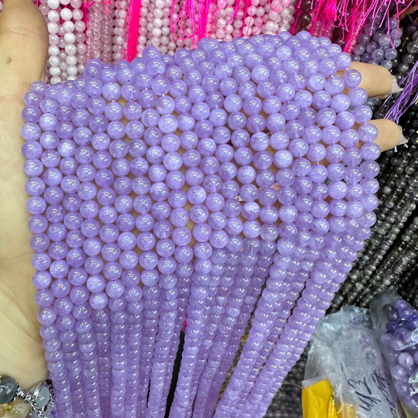 Amethyst crystal lavender amethyst loose beads