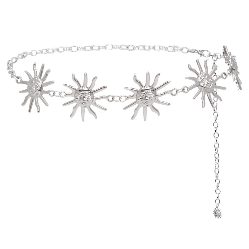 Popular metal waist chain female