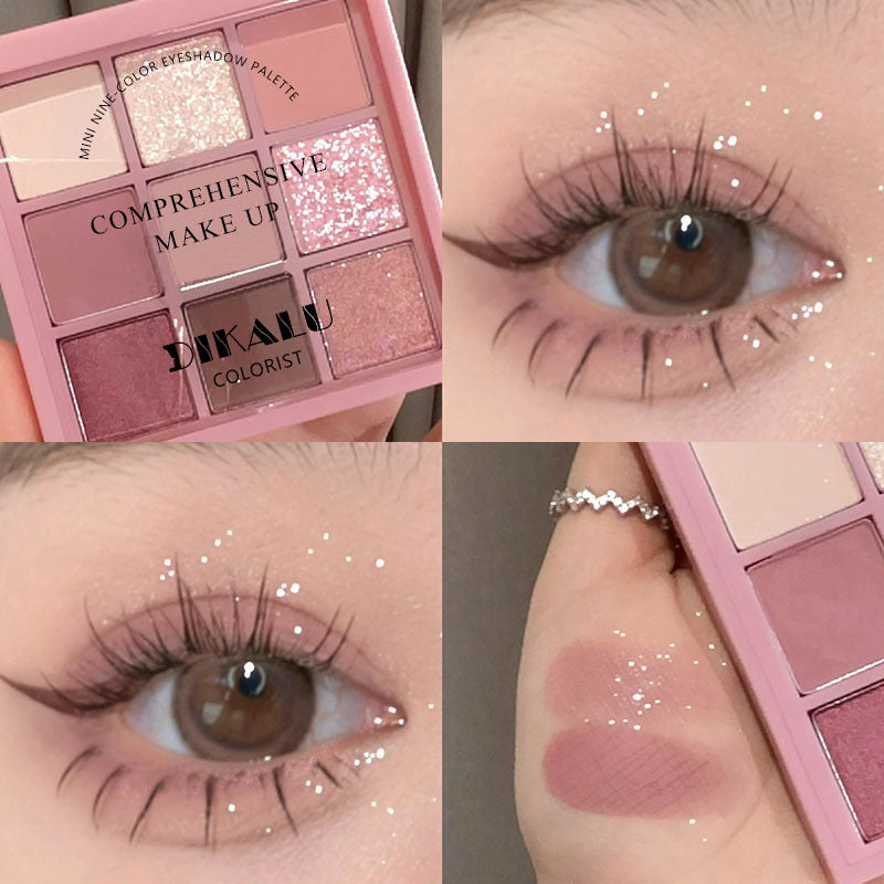 Transparent Nine-Color Acrylic Eyeshadow Palette
