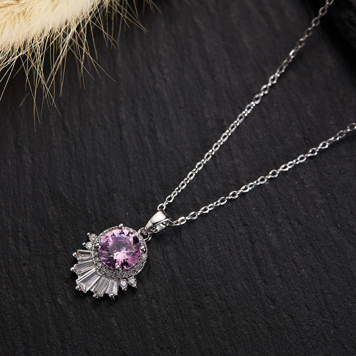 Silver Titanium Steel Necklace Strip