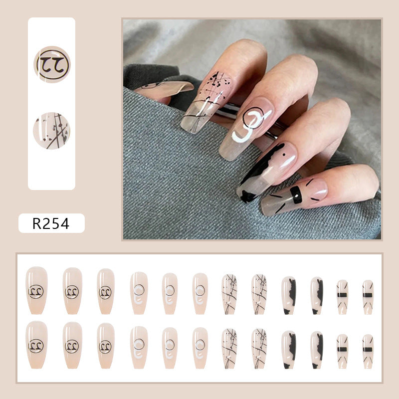 Pegatinas para uñas estilo ballet removibles