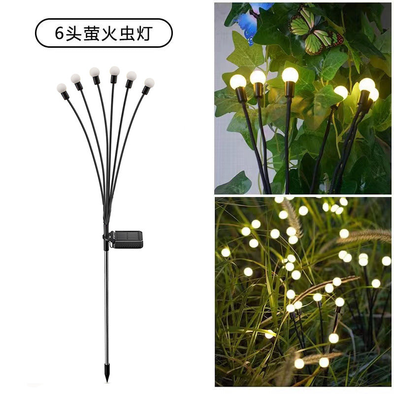 Lámpara LED para jardín Firefly solar transfronteriza