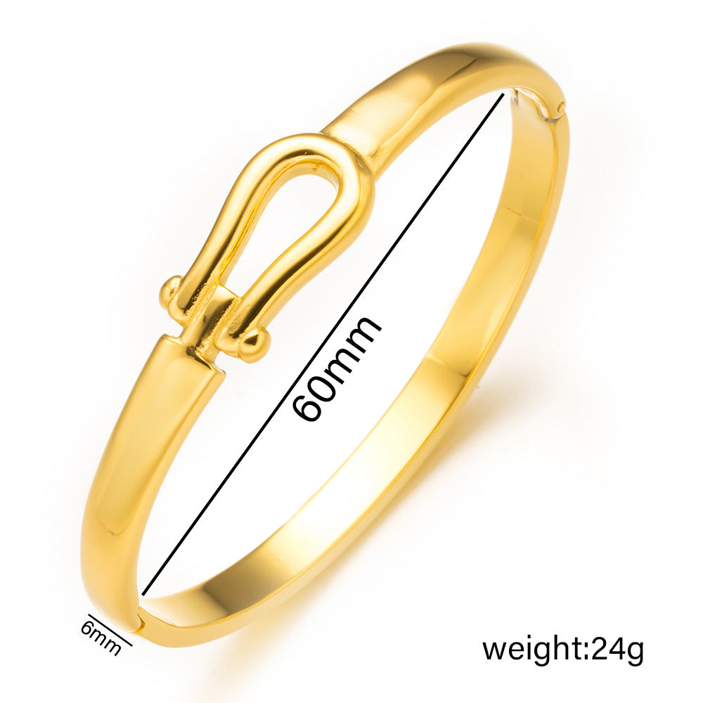 Chic Stainless Steel Bracelet, Hot Vacuum Plated