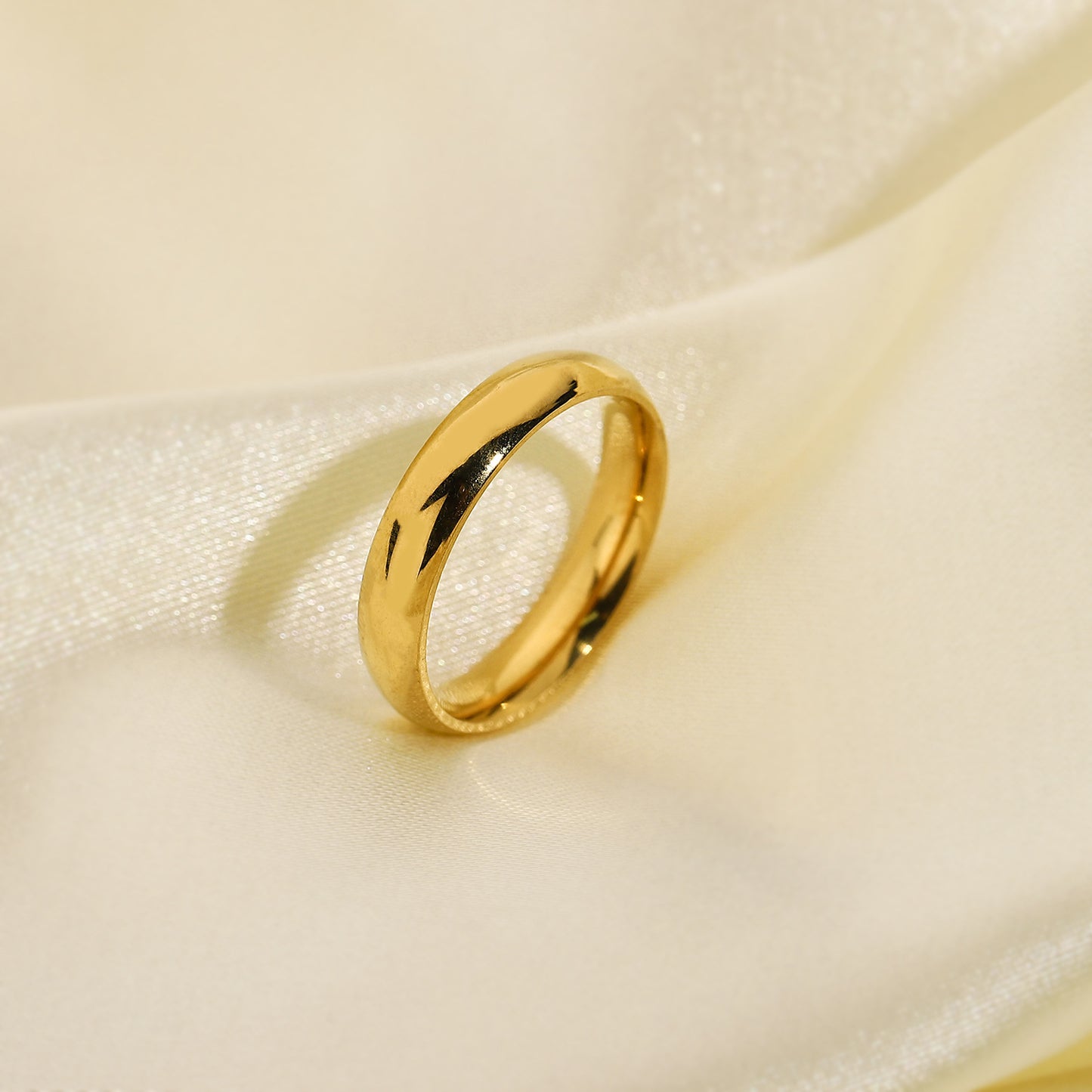 anillo de bodas de acero inoxidable
