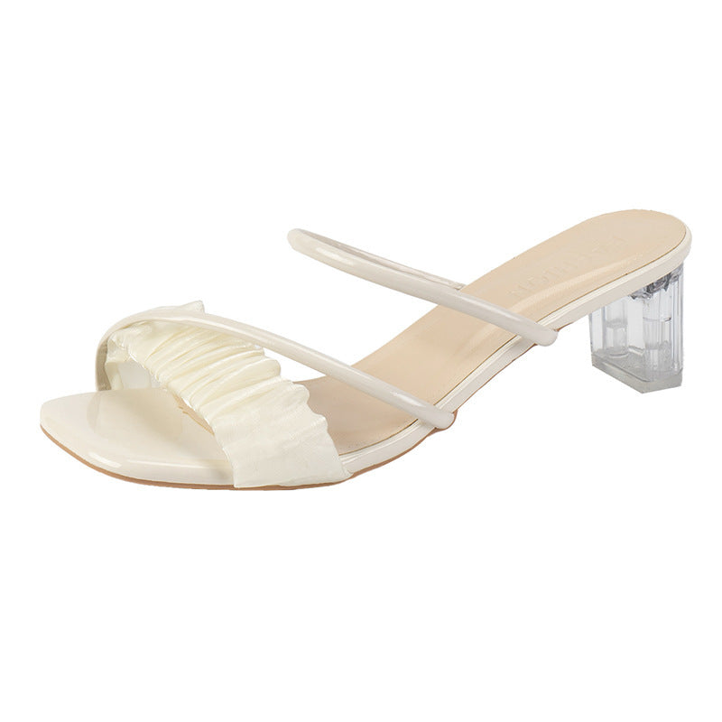 Summer transparent sandals women