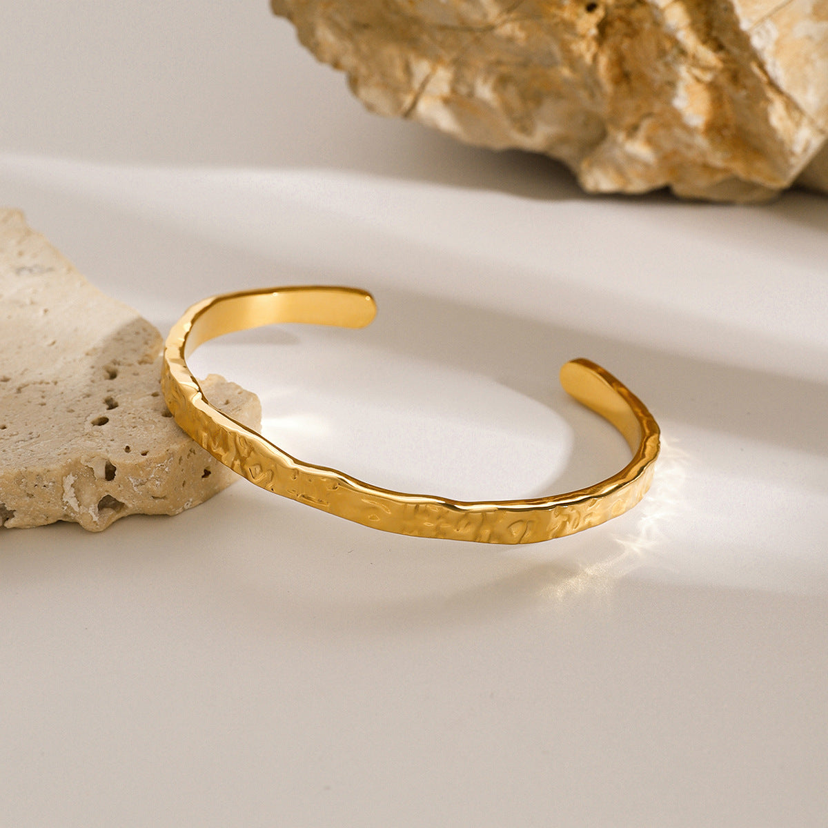 Wave pattern cuff bracelet