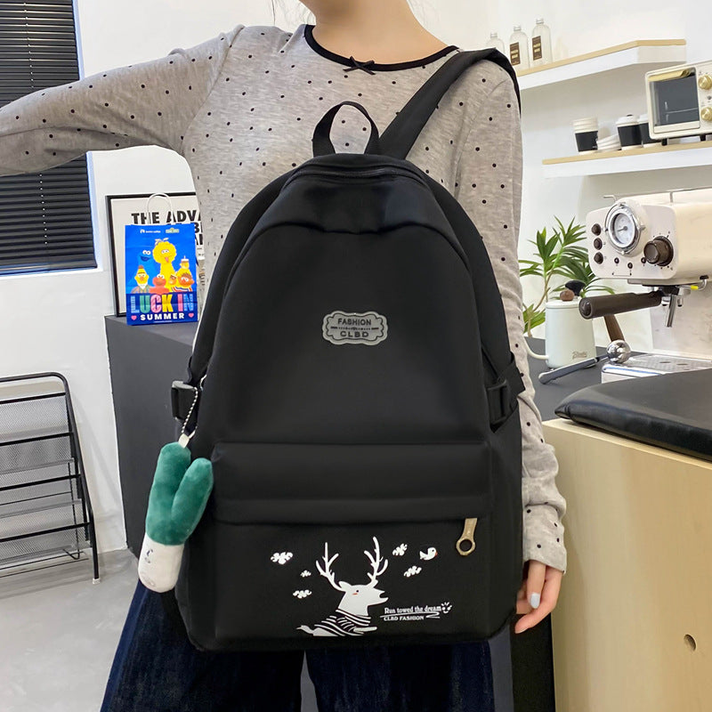 Mochila para estudiantes, bolso escolar de dibujos animados, mochila determinada de 4 piezas