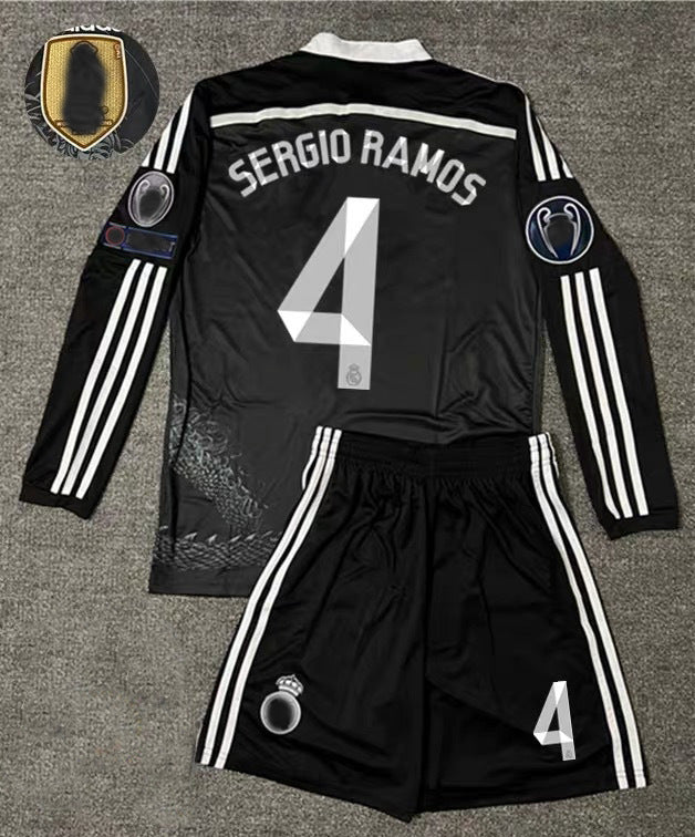 14-15 La Liga Real Madrid Retro Black Away Jersey