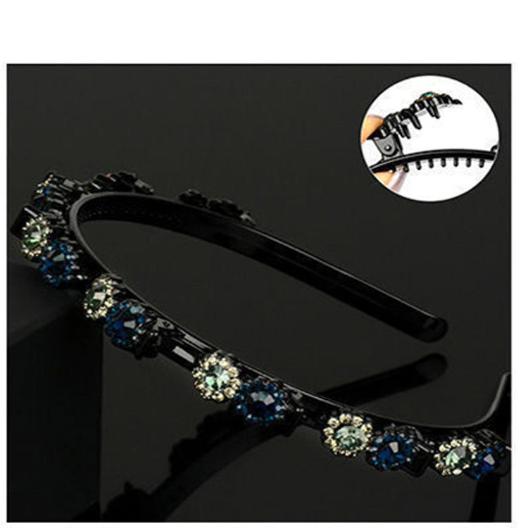 Sunflower rhinestone broken hair headband