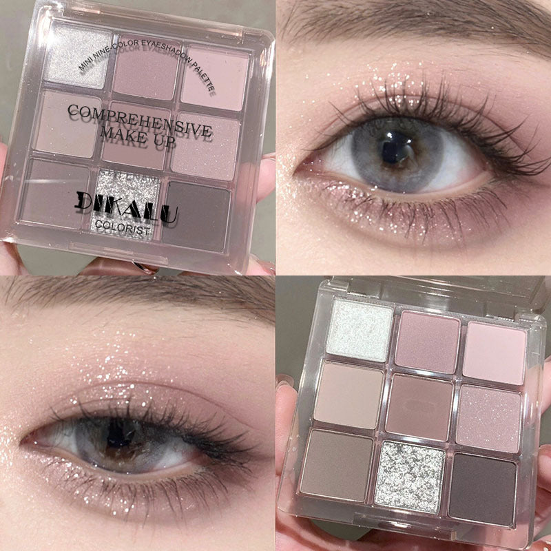 Transparent Nine-Color Acrylic Eyeshadow Palette