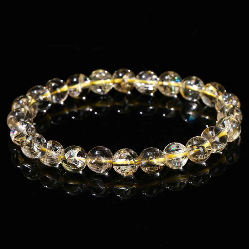 Pulsera de cristal arcoiris con forma de palomitas de maíz
