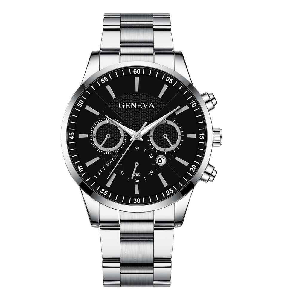 Calendar quartz watch for men