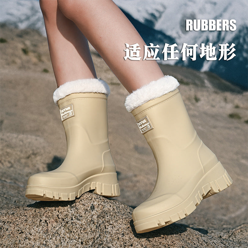 Rain boots thick-soled wear-resistant work shoes