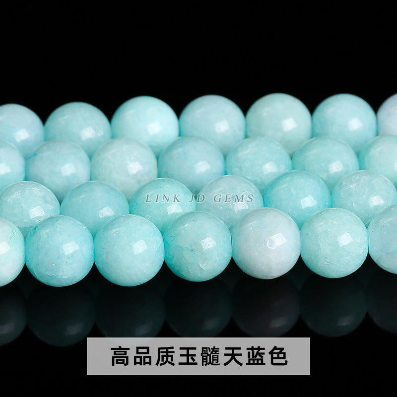 Color jade beads DIY jewelry accessories wholesale