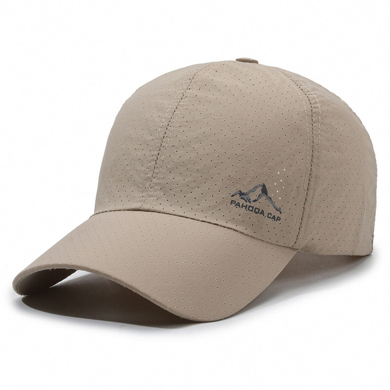 Gorra de béisbol con protección solar de malla transpirable y de secado rápido