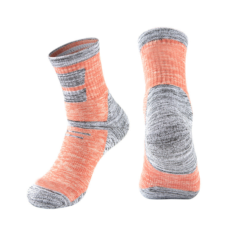 Calcetines de esquí y running de media pantorrilla engrosados