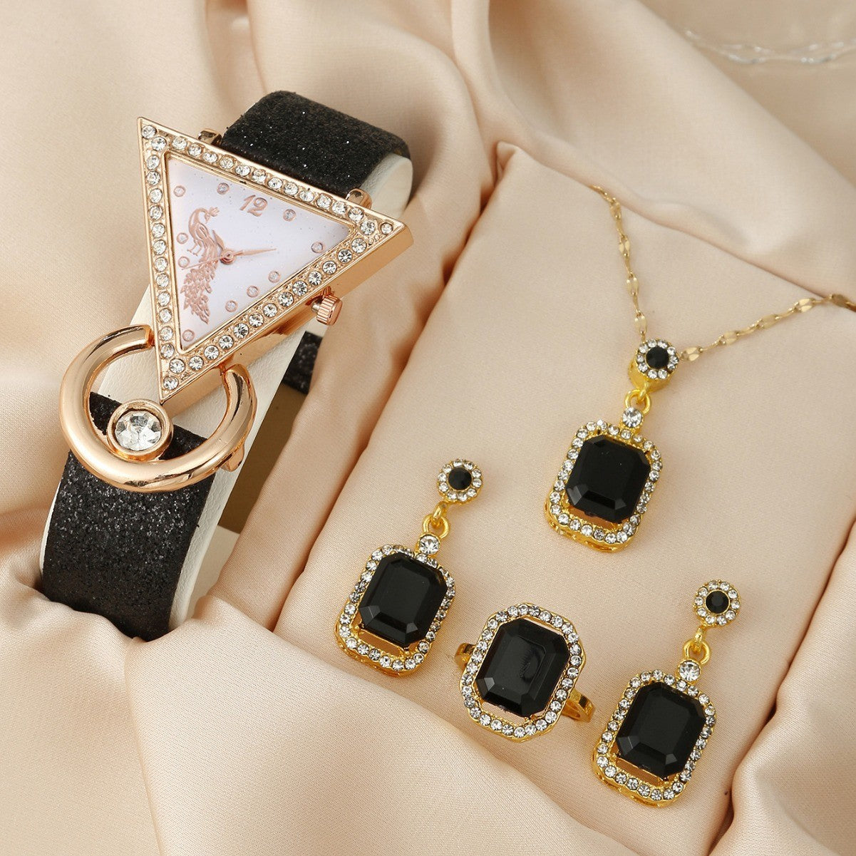 Watch Square Jewelry Set