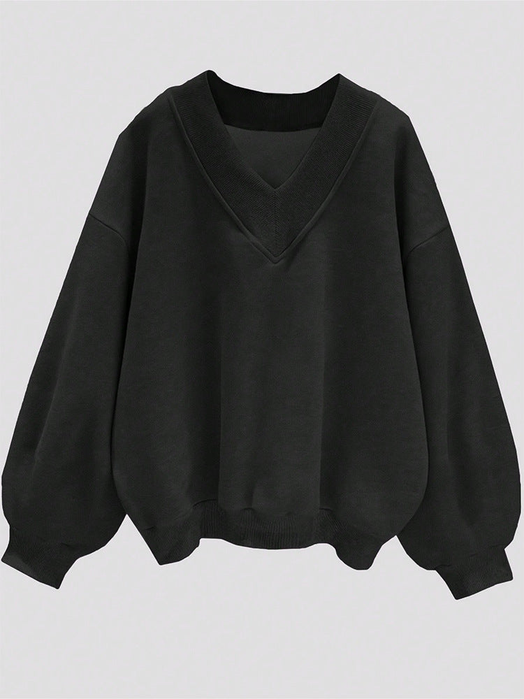 Fleece Loose Versatile Sweater