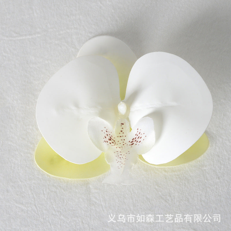 Cabeza de flor de orquídea mariposa de laminación 3D de simulación