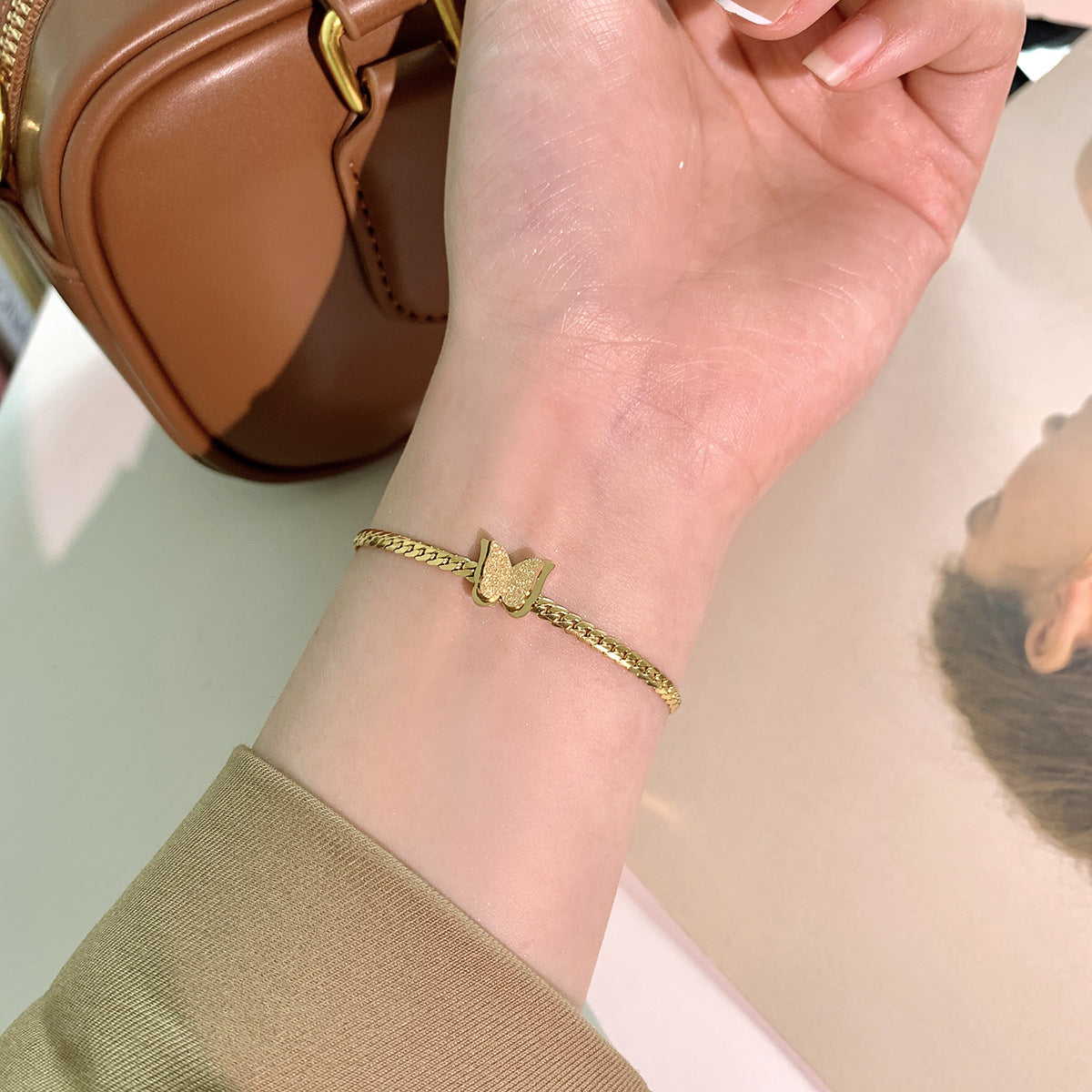 Titanium steel French retro bracelet geometry