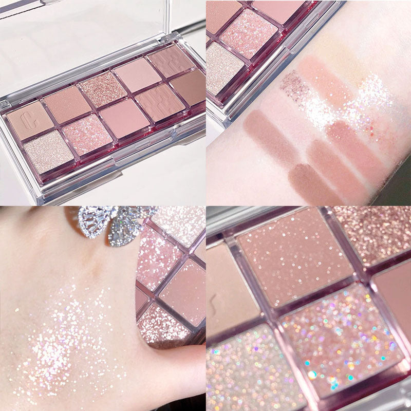 Paleta de sombras de ojos de 10 colores