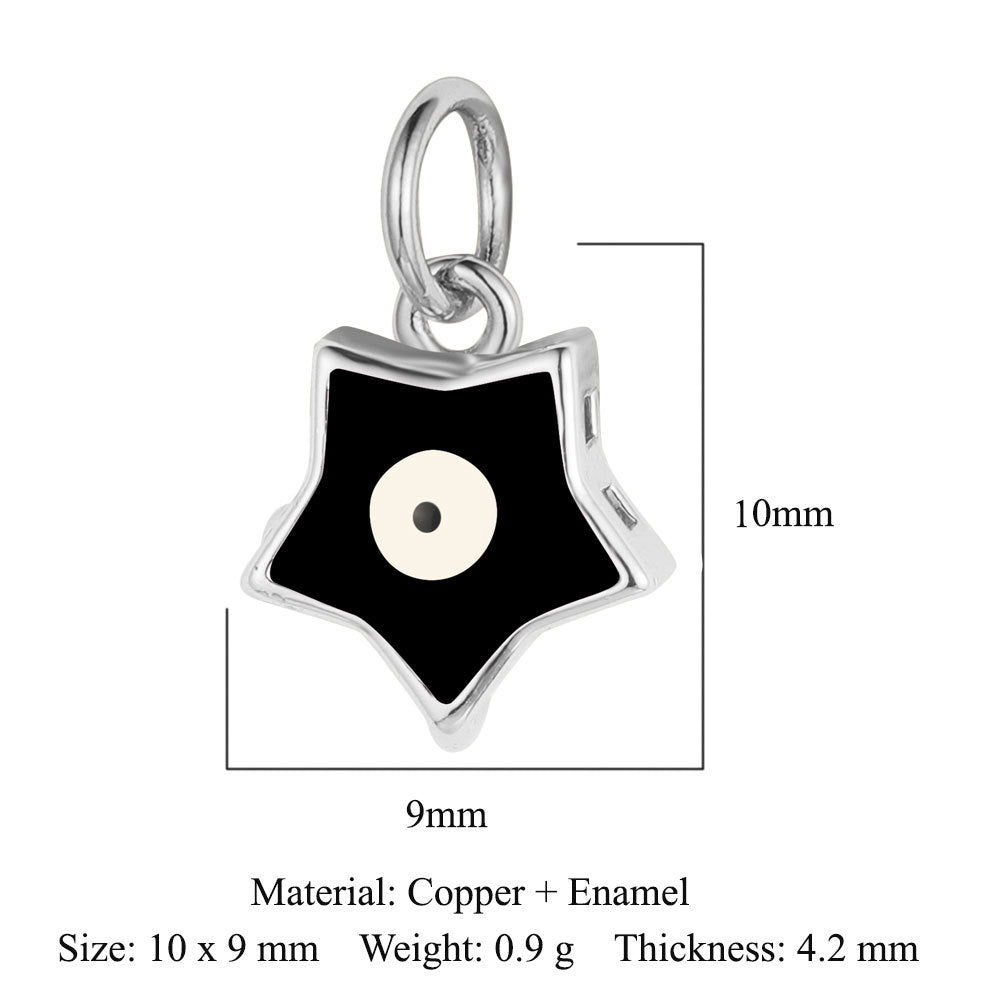 Sun Moon Stars Copper Zircon Eyes Palm Pendant