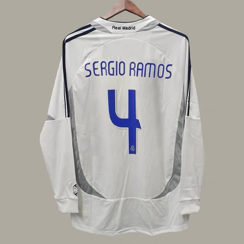 06-07 Real Madrid Retro Local Visitante Ronaldo Beckham Ra¨²l Guti Jersey