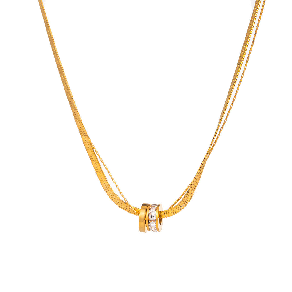 Transfer ring necklace