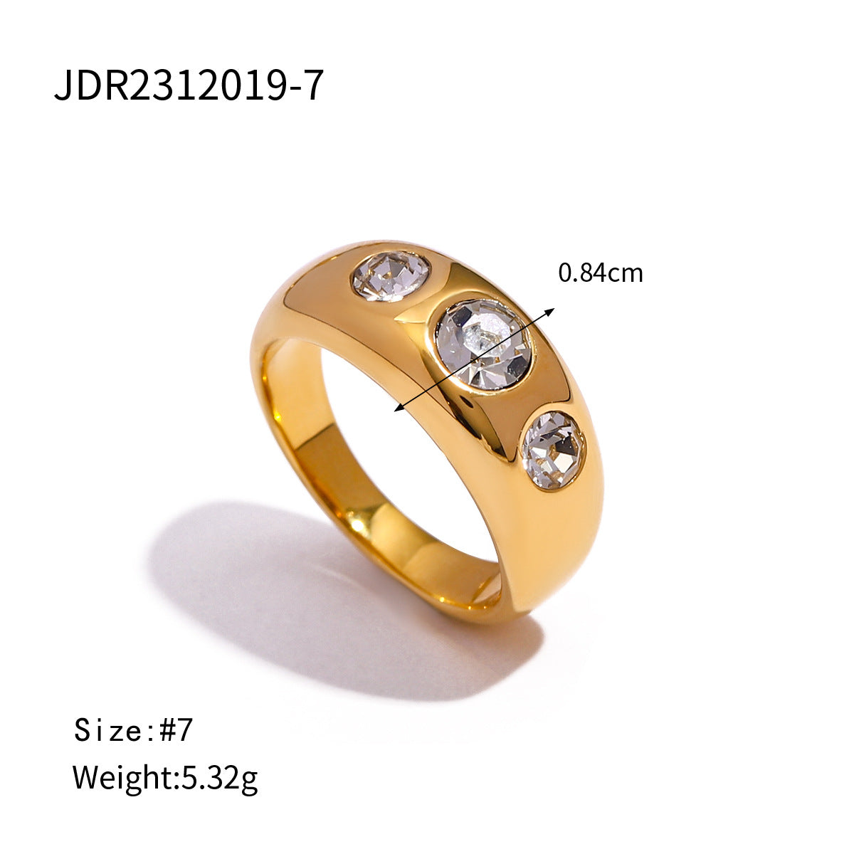 Three zircon simple ring