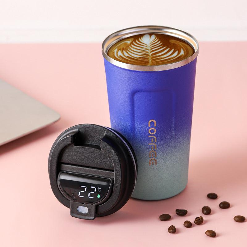 Smart display temperature coffee