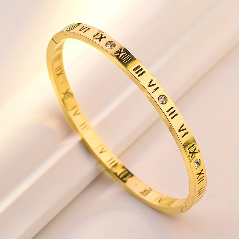 Roman numerals bracelet fashion