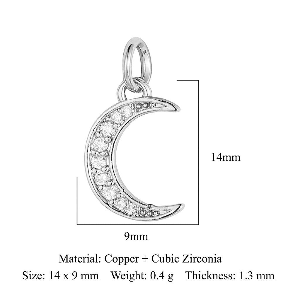 Sun Moon Stars Copper Zircon Eyes Palm Pendant