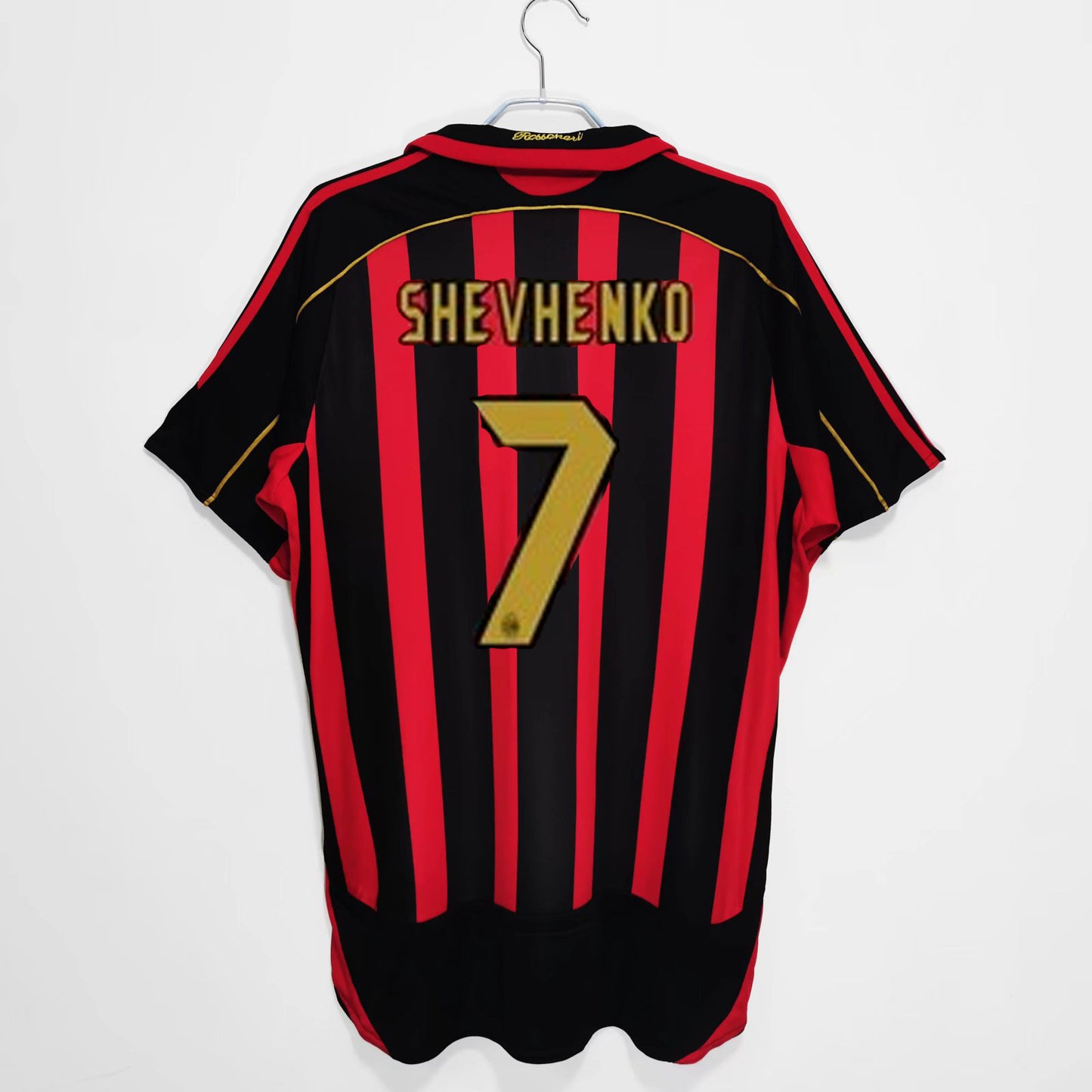 Camiseta retro de manga corta de local y visitante del AC Milan 06-07