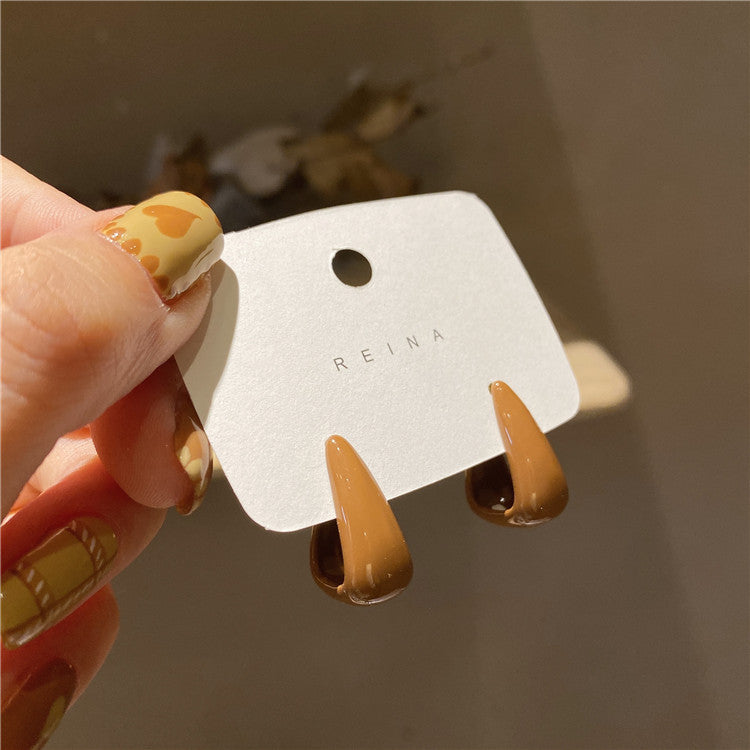 Pendientes franceses retro para mujer