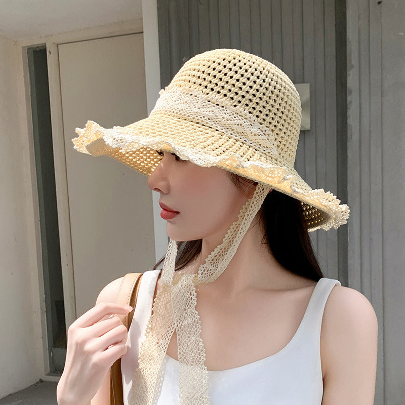 Sombrero de paja ahuecado para el sol