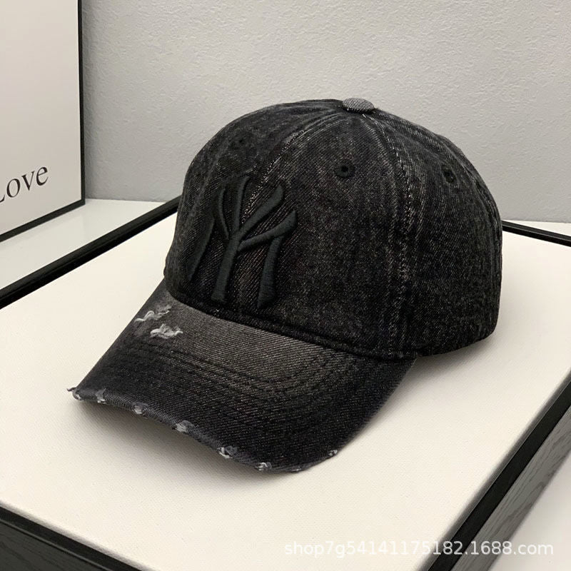 Trendy Denim Baseball Cap Soft Top