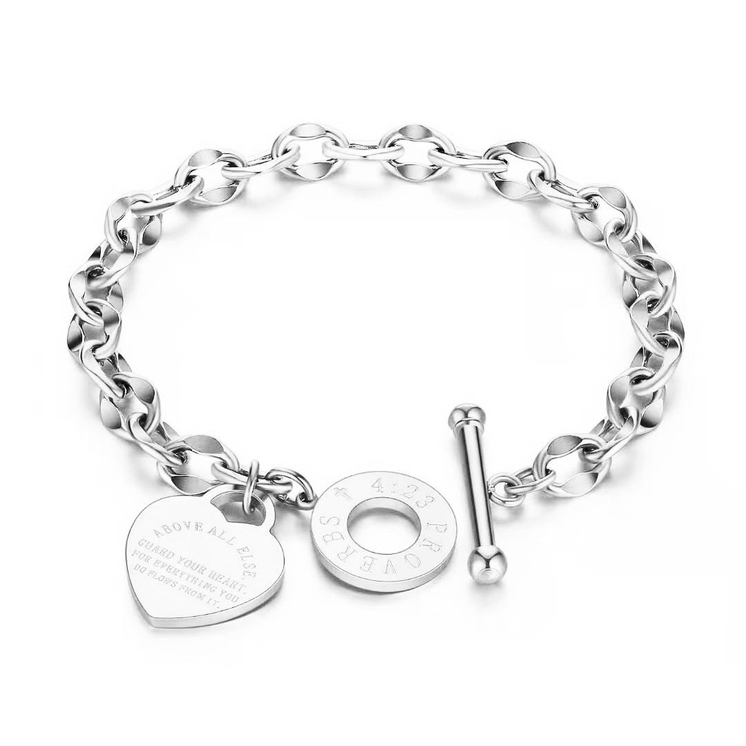 Personalized OT-Buckle Titanium Steel Bracelet