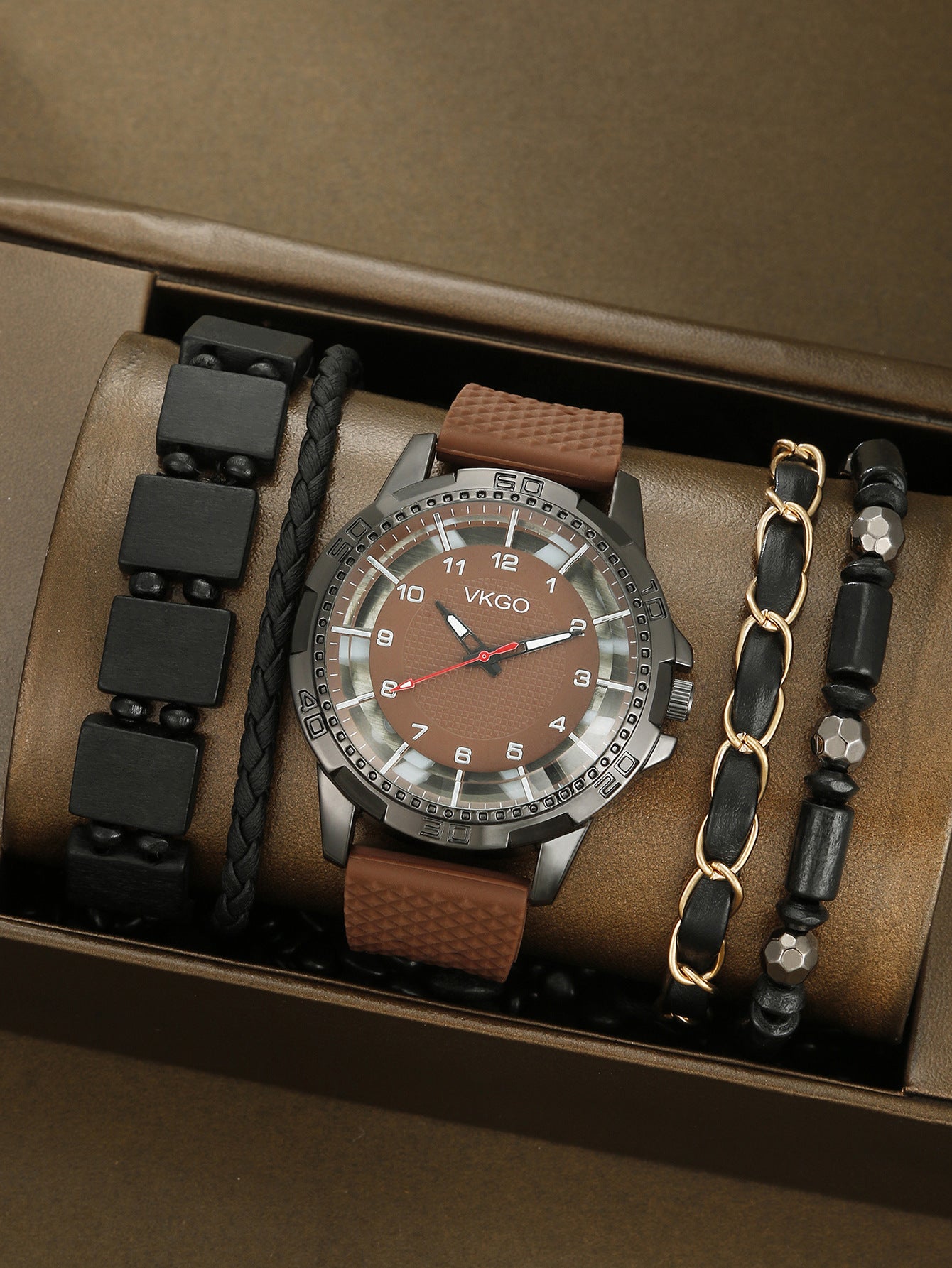 Men's Sports Bracelet Set Quartz Watch