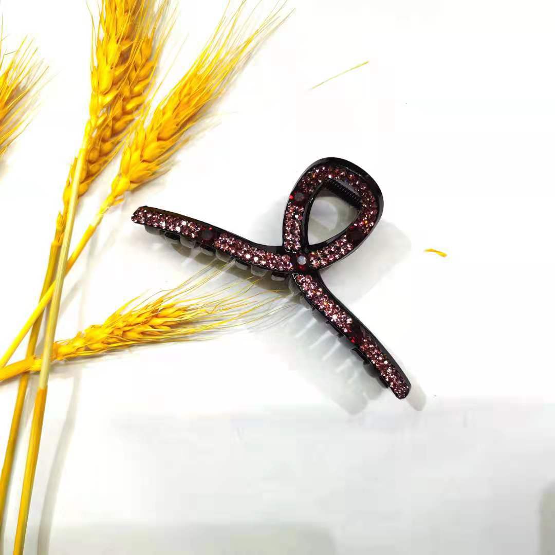 Acrylic rhinestone hairpin headdress