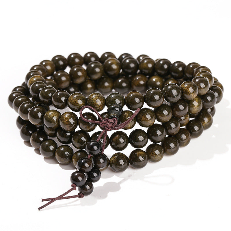 Golden nanmu multi-circle bracelet retro