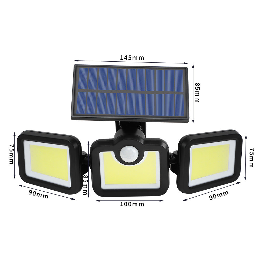 171COB three-head wall lamp multi-angle lighting street lamp