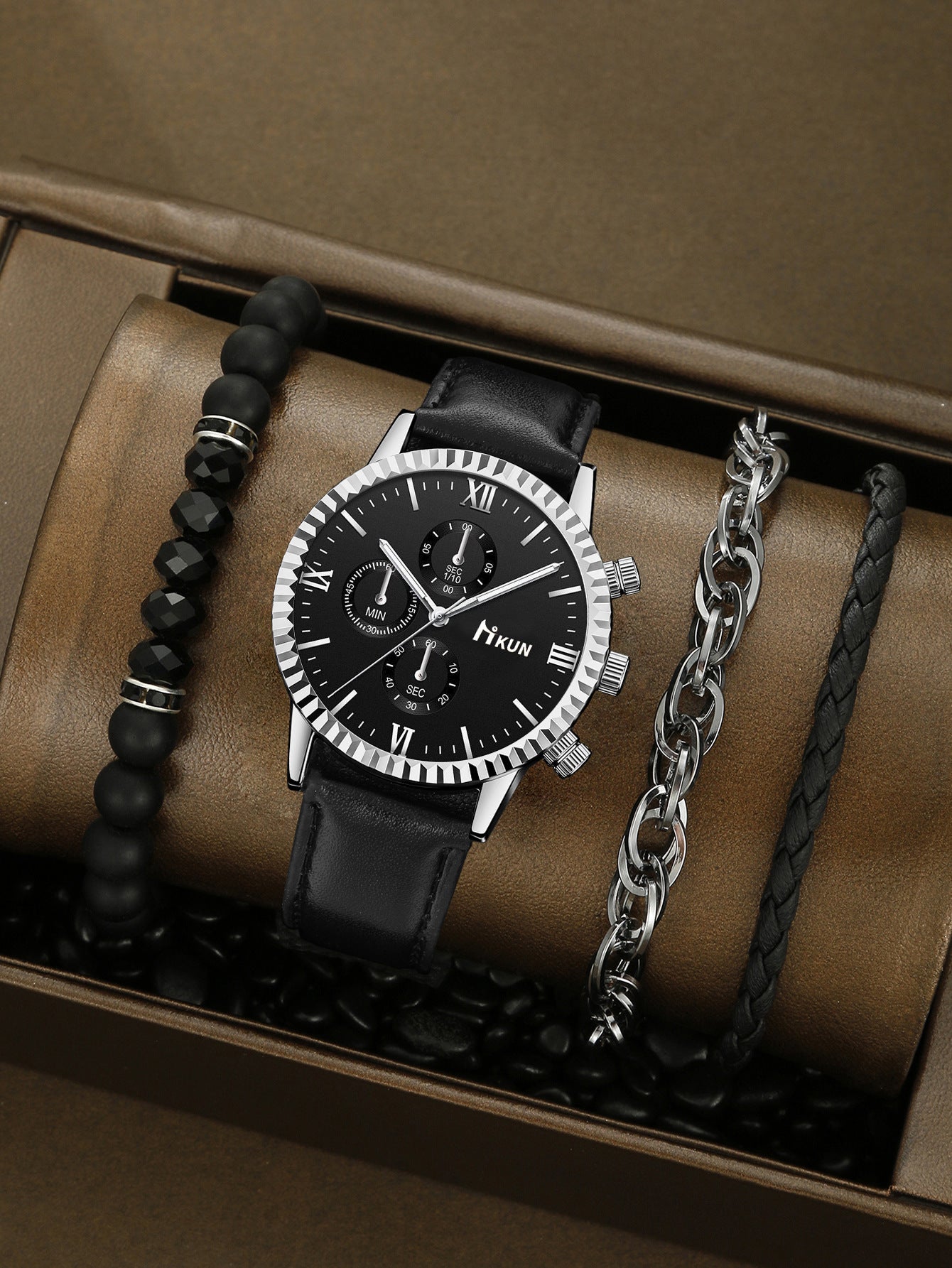 Quartz Watch Business Bracelet Set