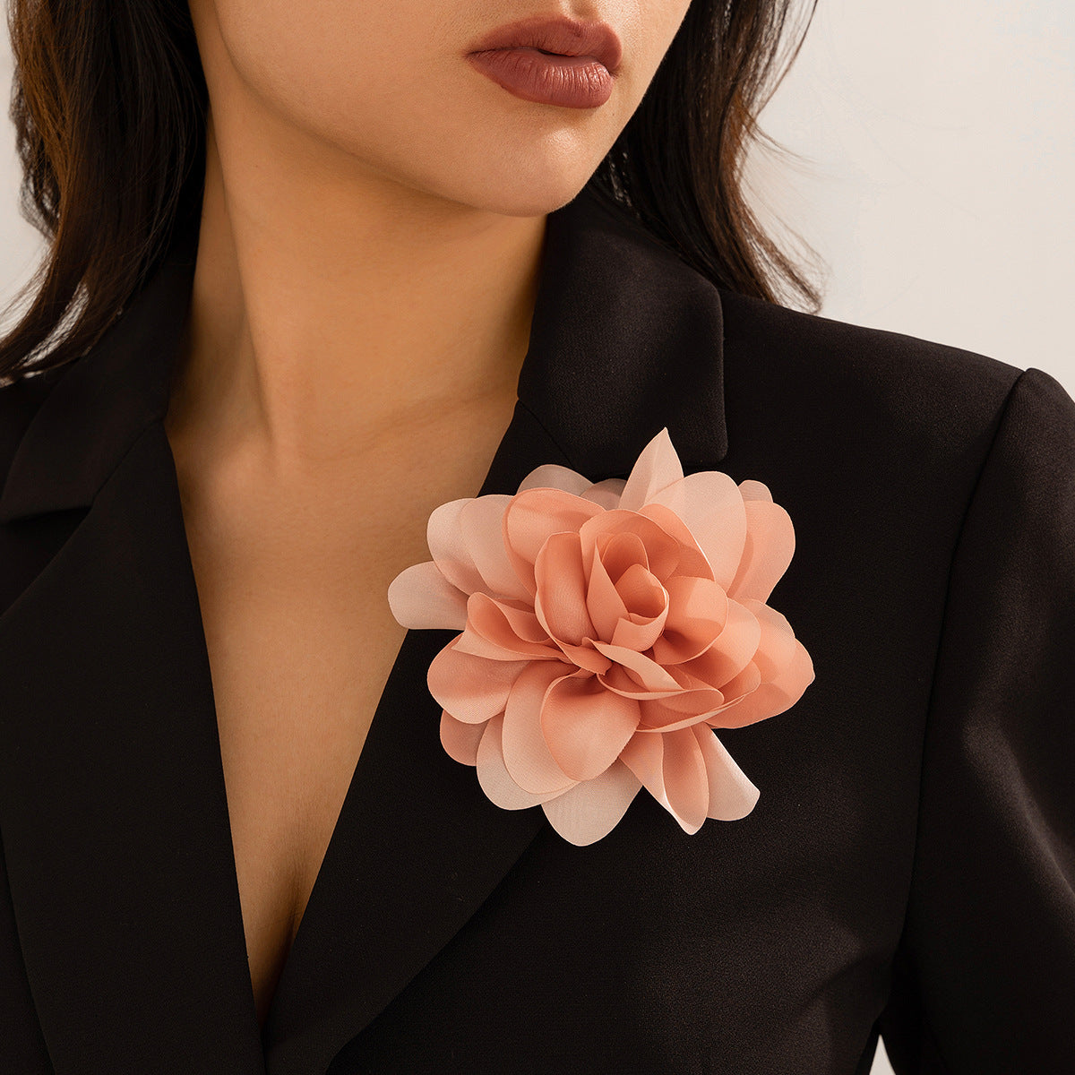 Pin dual purpose rose corsage brooch