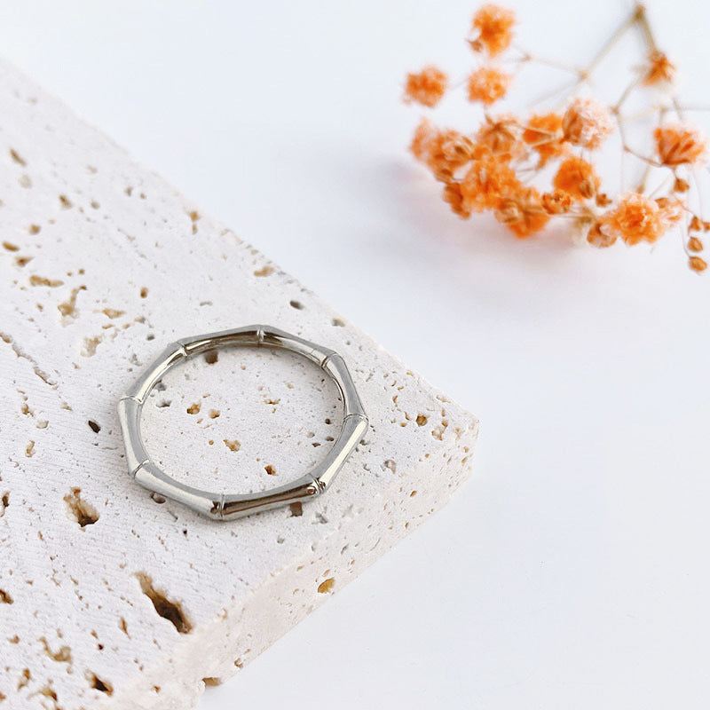 18K Gold Plated Bamboo Ring
