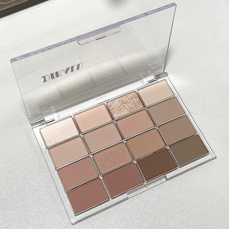 Nude Gray Pink 16-Color Eyeshadow Palette