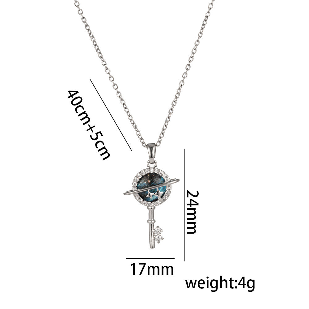 Collar de acero inoxidable, Bestseller transfronterizo Cosmic Key